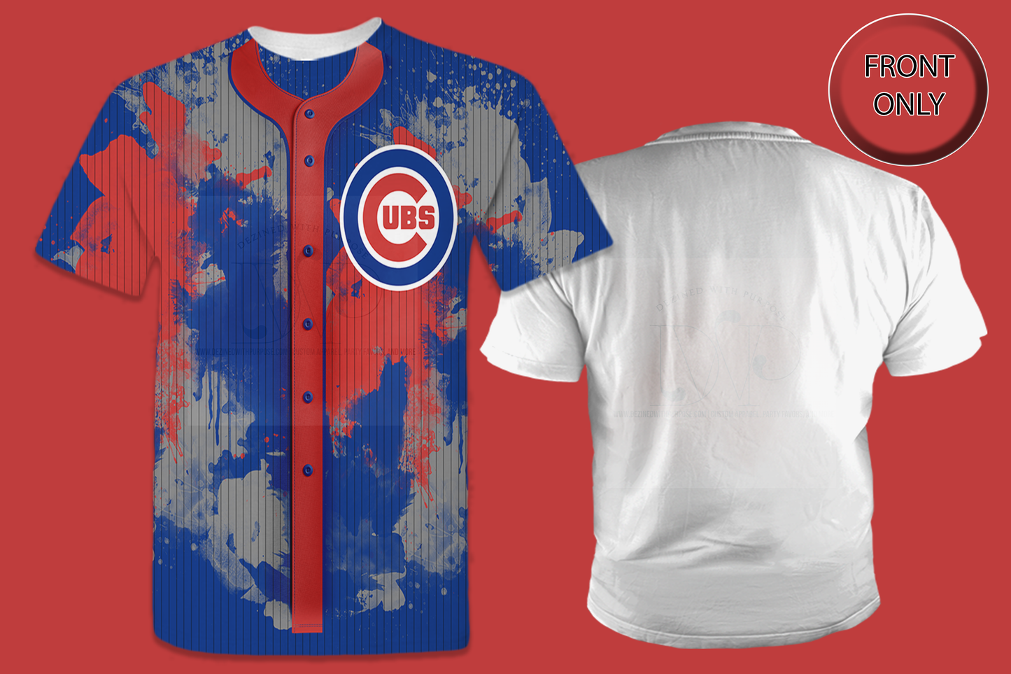 Faux Jersey Sports All-Over 3D T-Shirt