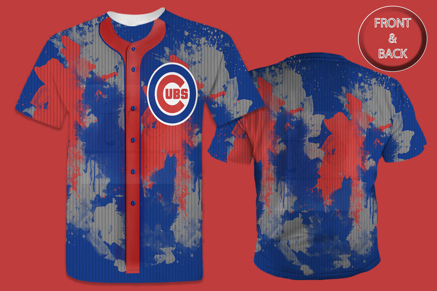 Faux Jersey Sports All-Over 3D T-Shirt