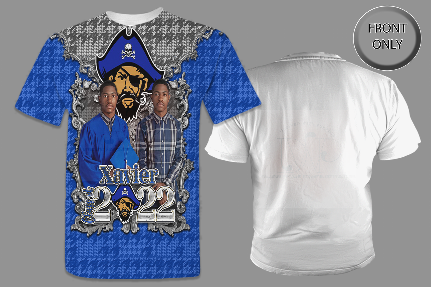 Graduation Class of 2022 Pirate Design All-Over 3D T-Shirt