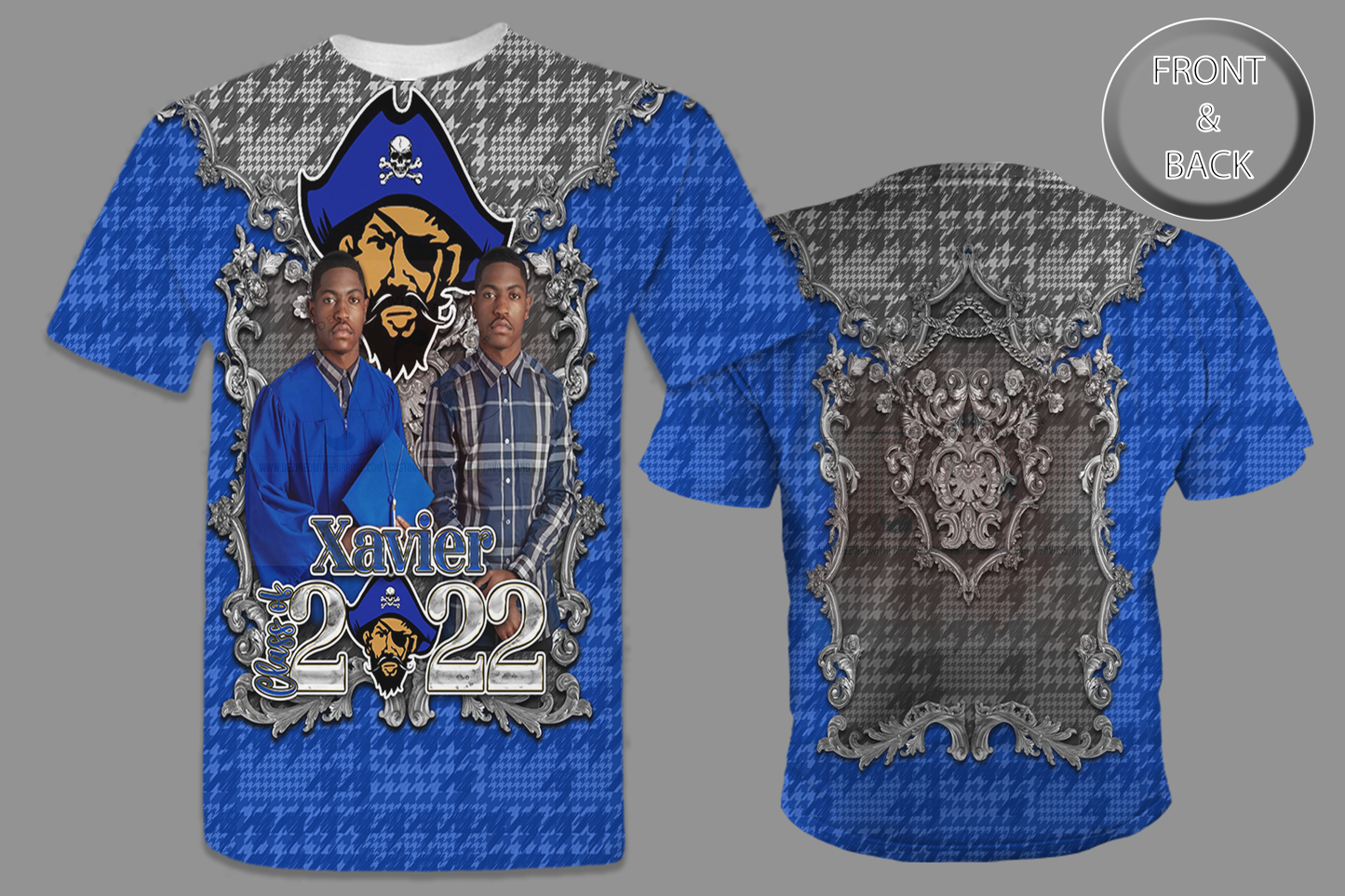 Graduation Class of 2022 Pirate Design All-Over 3D T-Shirt