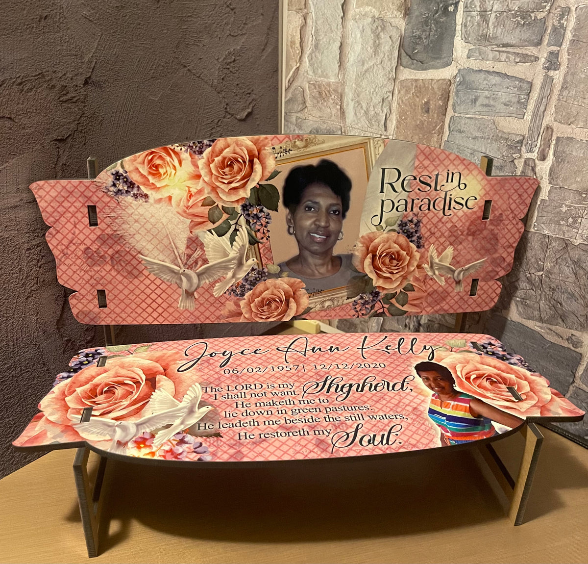 Memorial Keepsake Bench