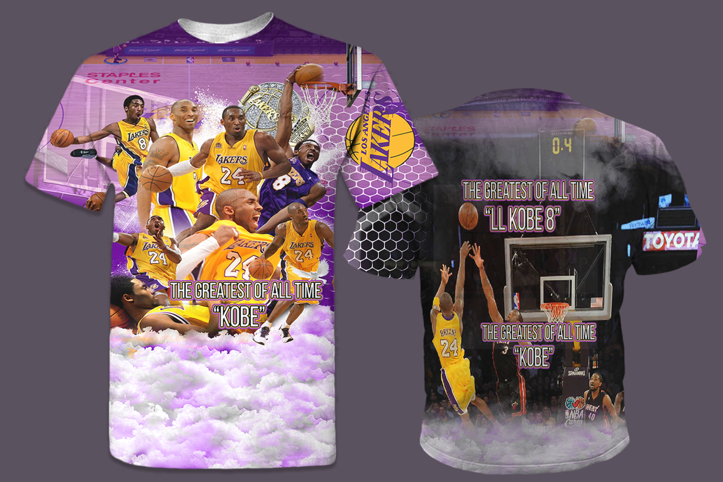 Memorial All-Over 3D T-Shirt (Kobe Bryant Design)