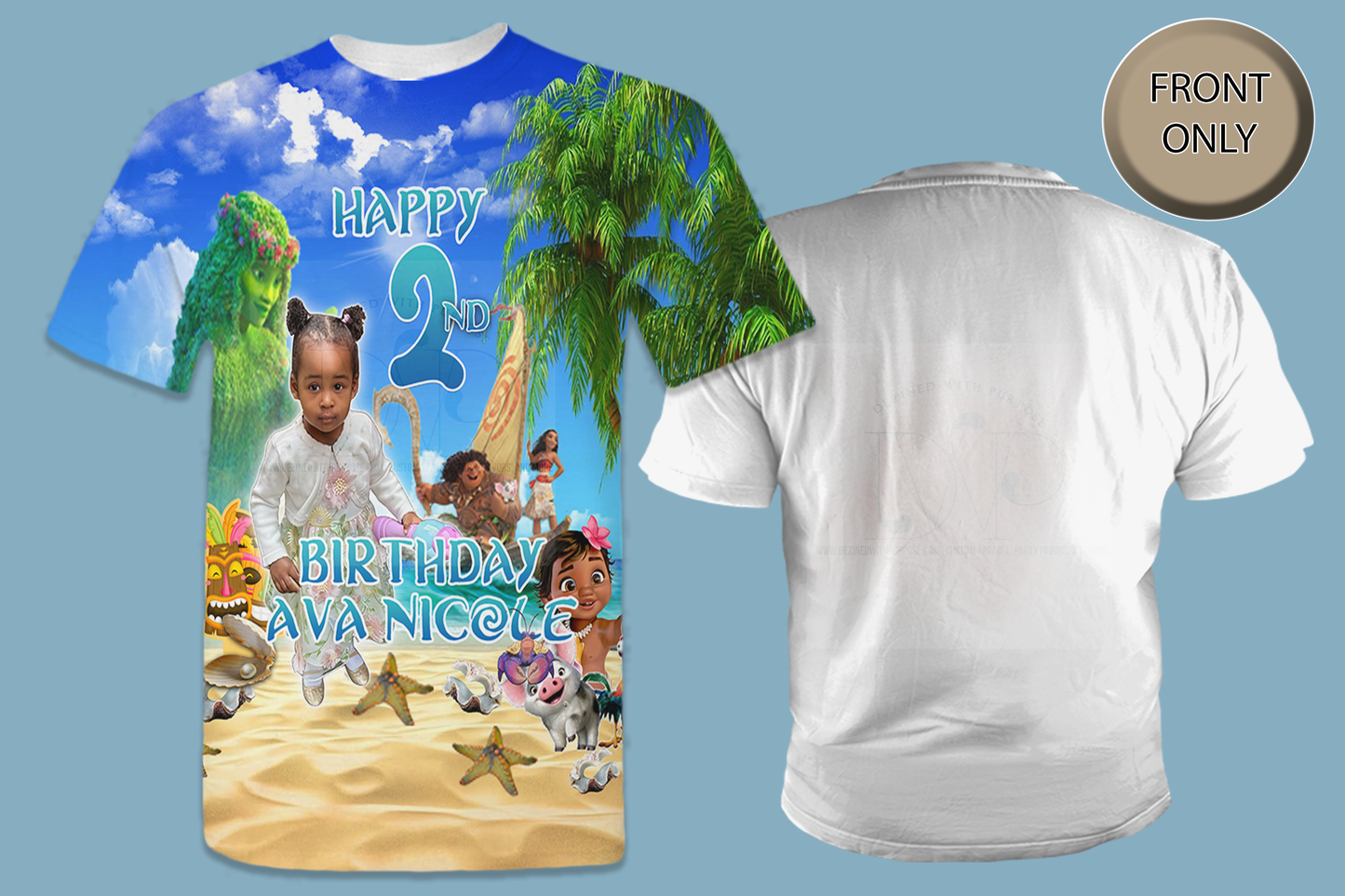 MOANA Birthday All-Over 3D T-Shirt