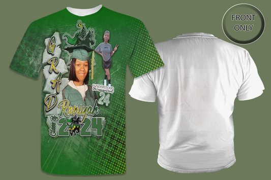 GRAD Class of 2024 Design All-Over 3D T-Shirt