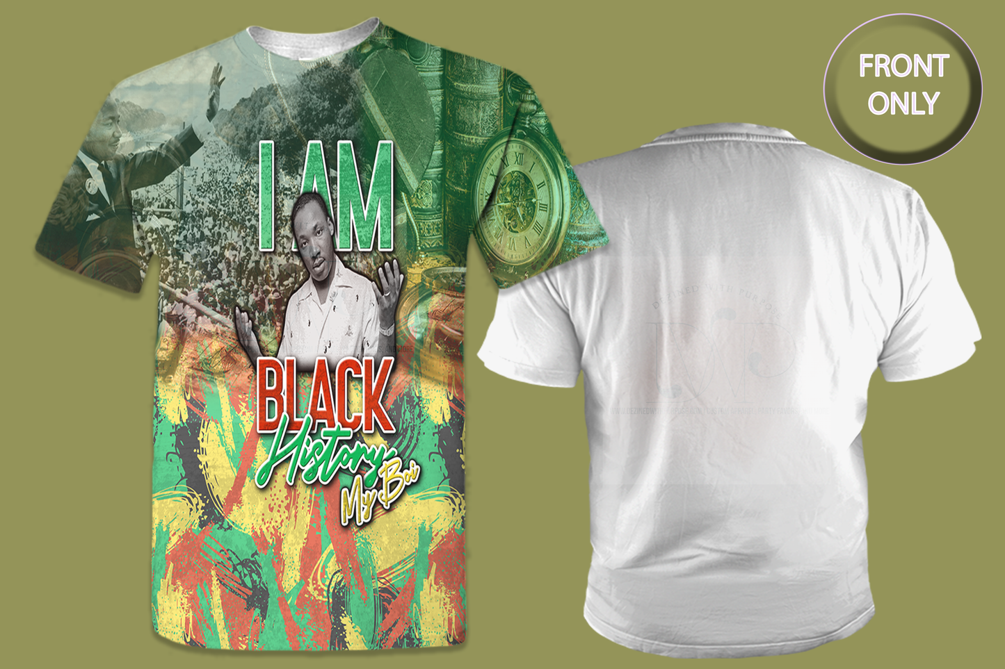 I AM BLACK HISTORY MLK All-Over 3D T-Shirt